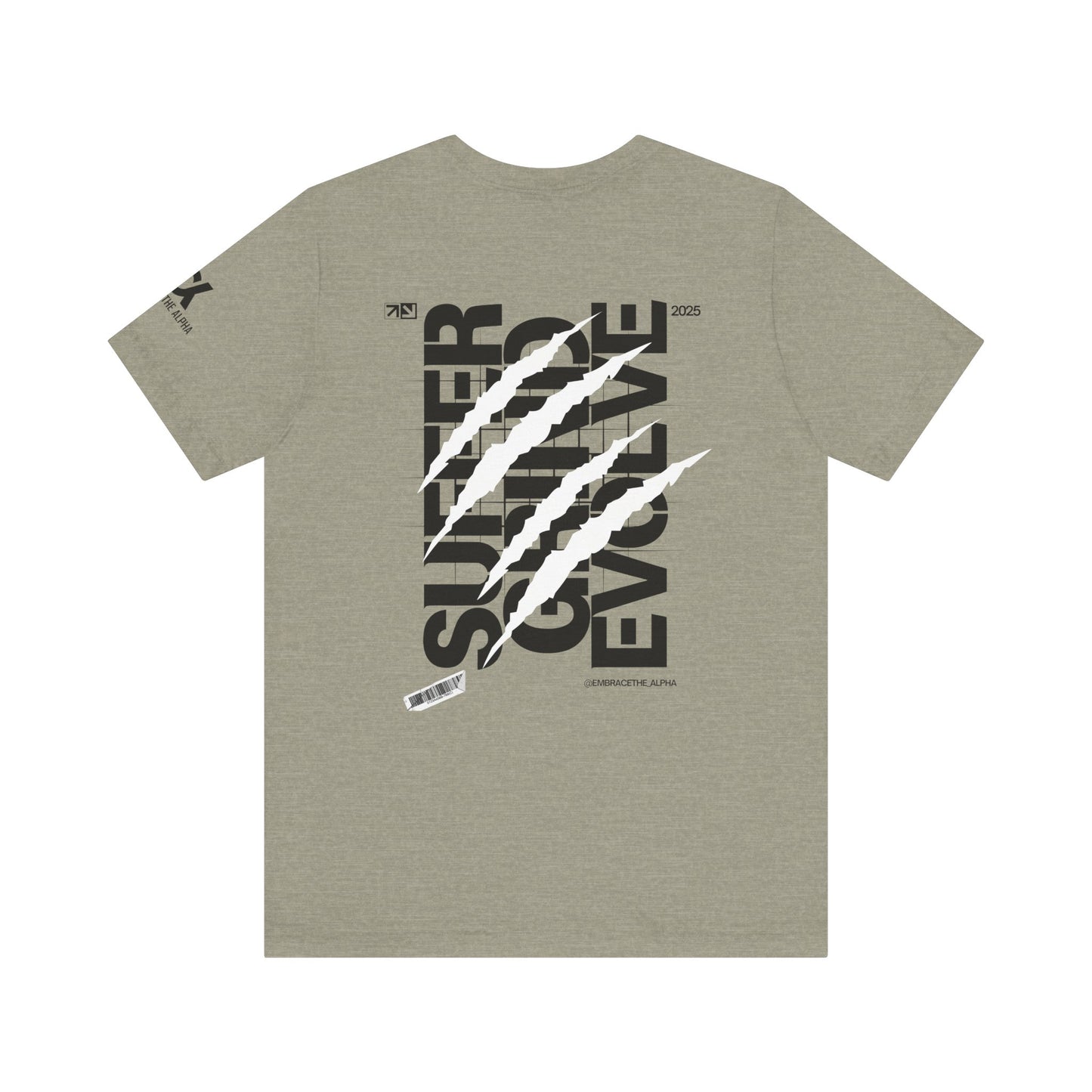 Suffer Grind Evolve Unisex Jersey Tee, Motivational T-Shirt, Gym Wear, Fitness Apparel, Inspirational