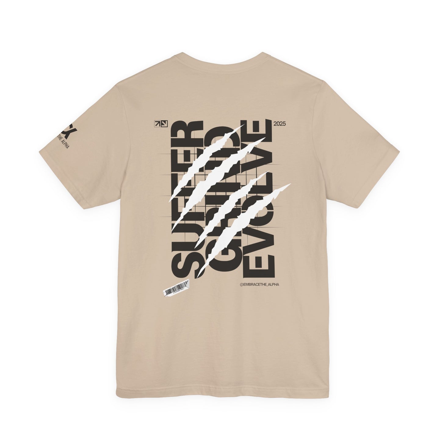 Suffer Grind Evolve Unisex Jersey Tee, Motivational T-Shirt, Gym Wear, Fitness Apparel, Inspirational