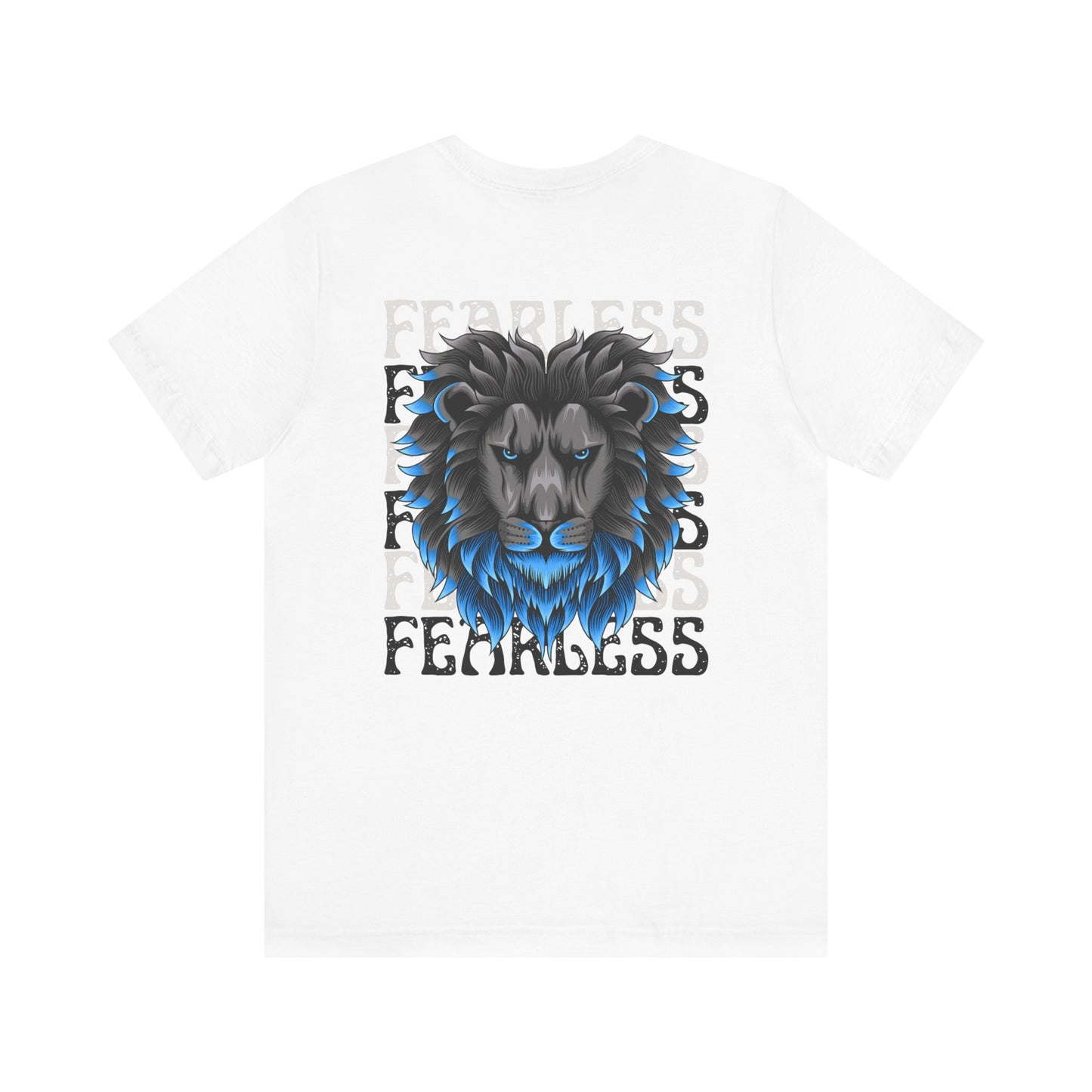 Fearless Lion Unisex Short Sleeve Tee - Motivational Shirt, Courage Tee, Everyday Wear, Inspiring Top