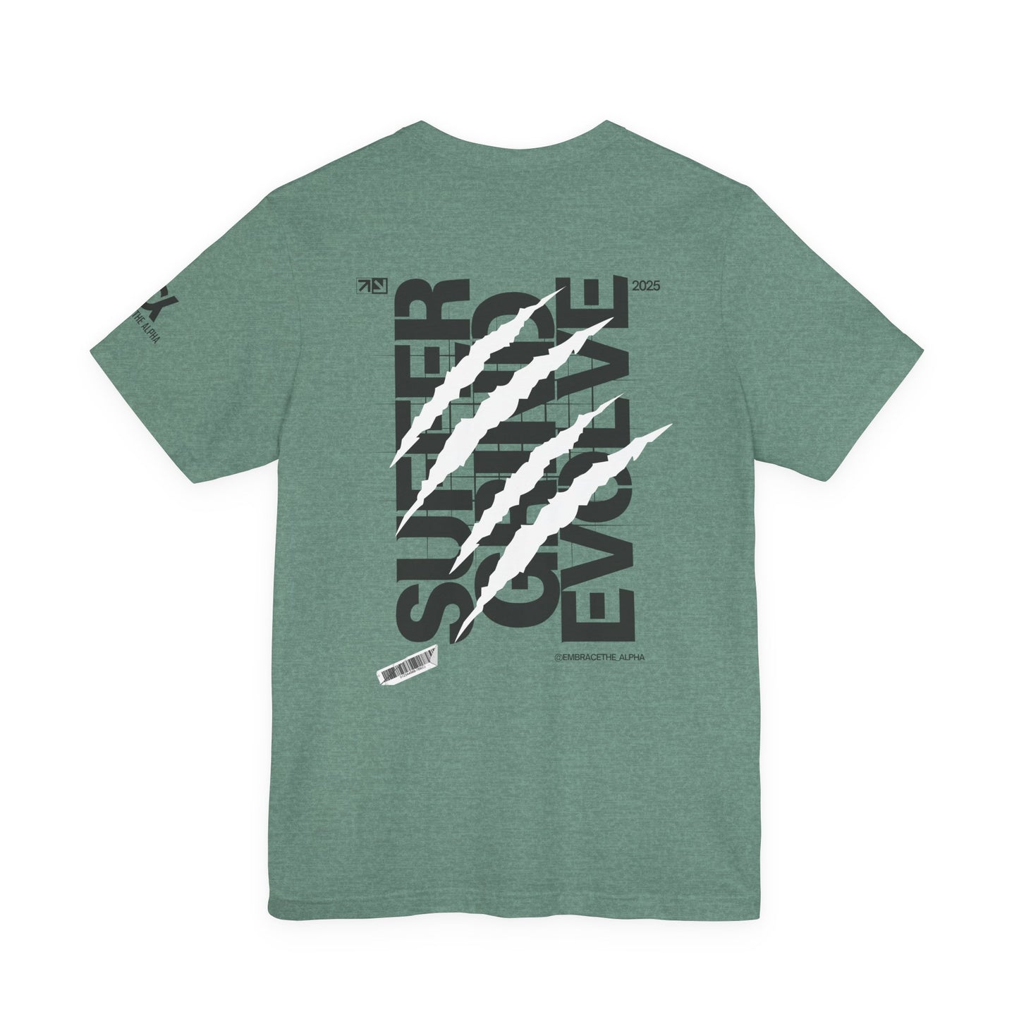 Suffer Grind Evolve Unisex Jersey Tee, Motivational T-Shirt, Gym Wear, Fitness Apparel, Inspirational