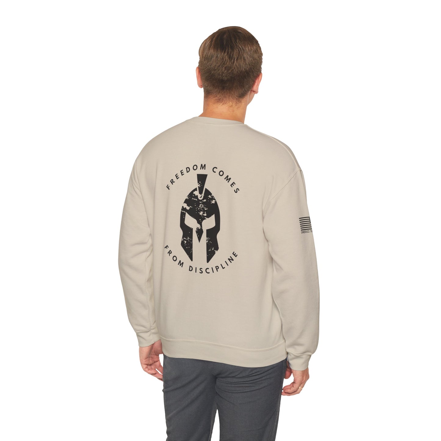 Crewneck Sweatshirt Freedom Comes from Discipline Unisex