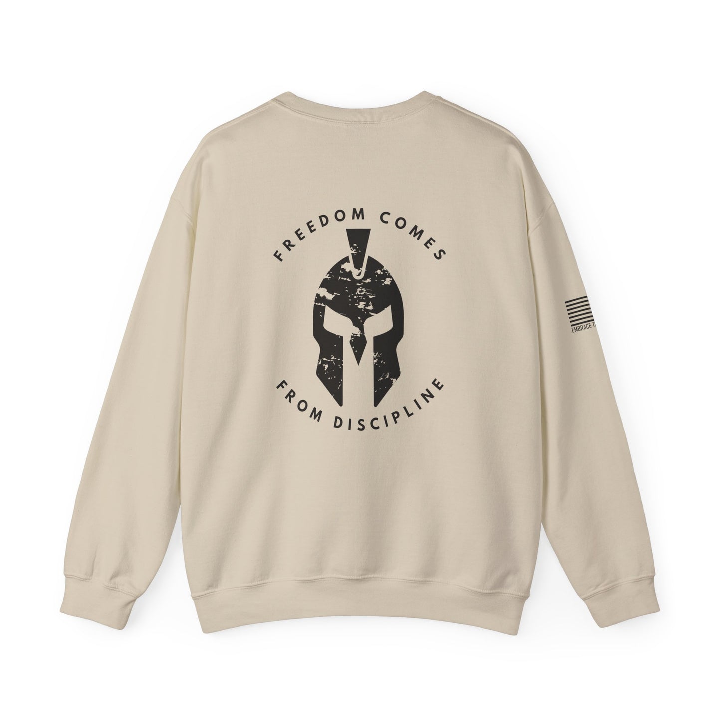 Crewneck Sweatshirt Freedom Comes from Discipline Unisex