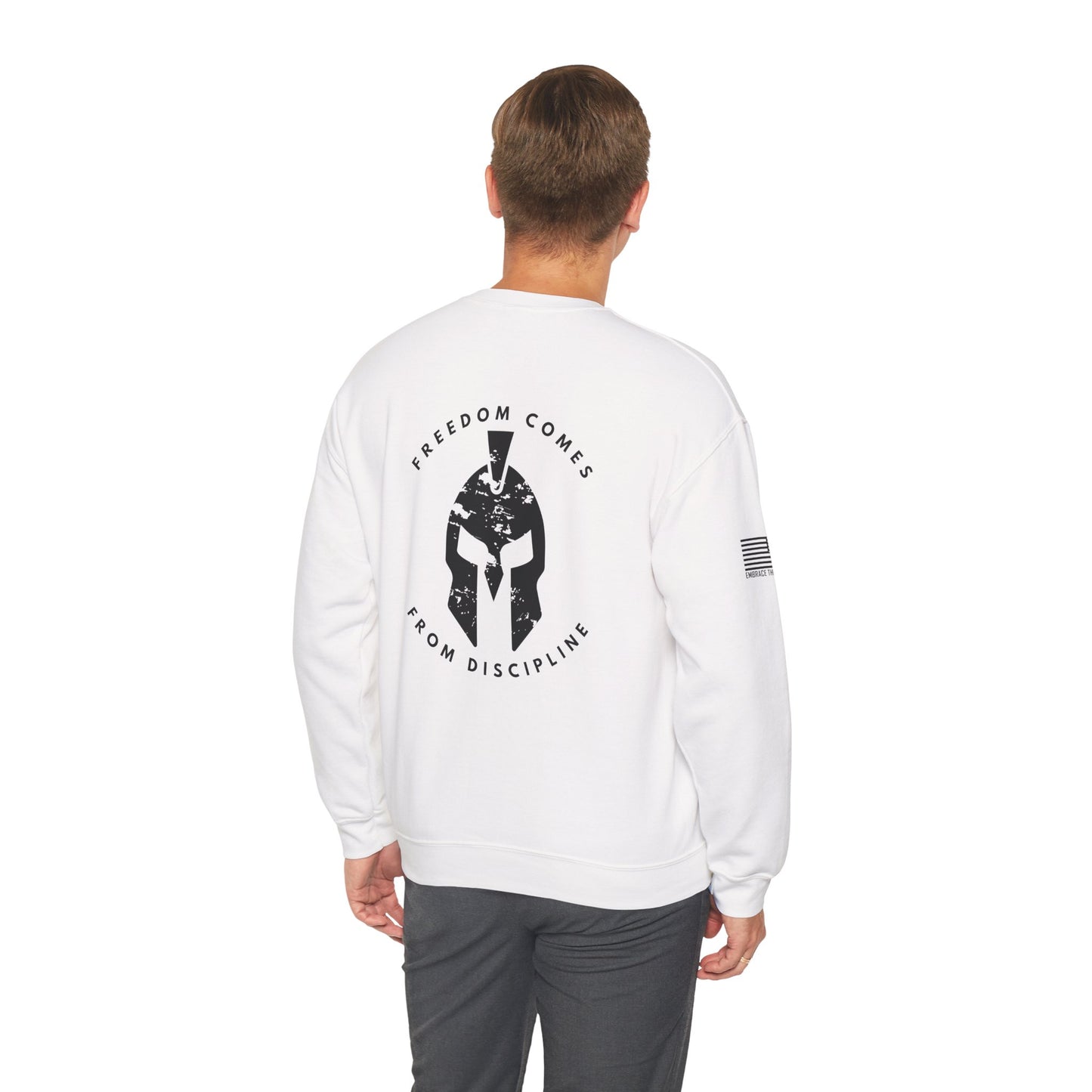 Crewneck Sweatshirt Freedom Comes from Discipline Unisex