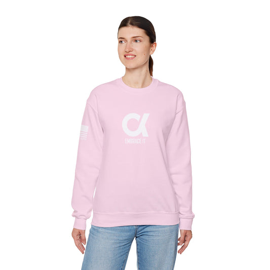 Minimal "Alpha" Crewneck Sweatshirt