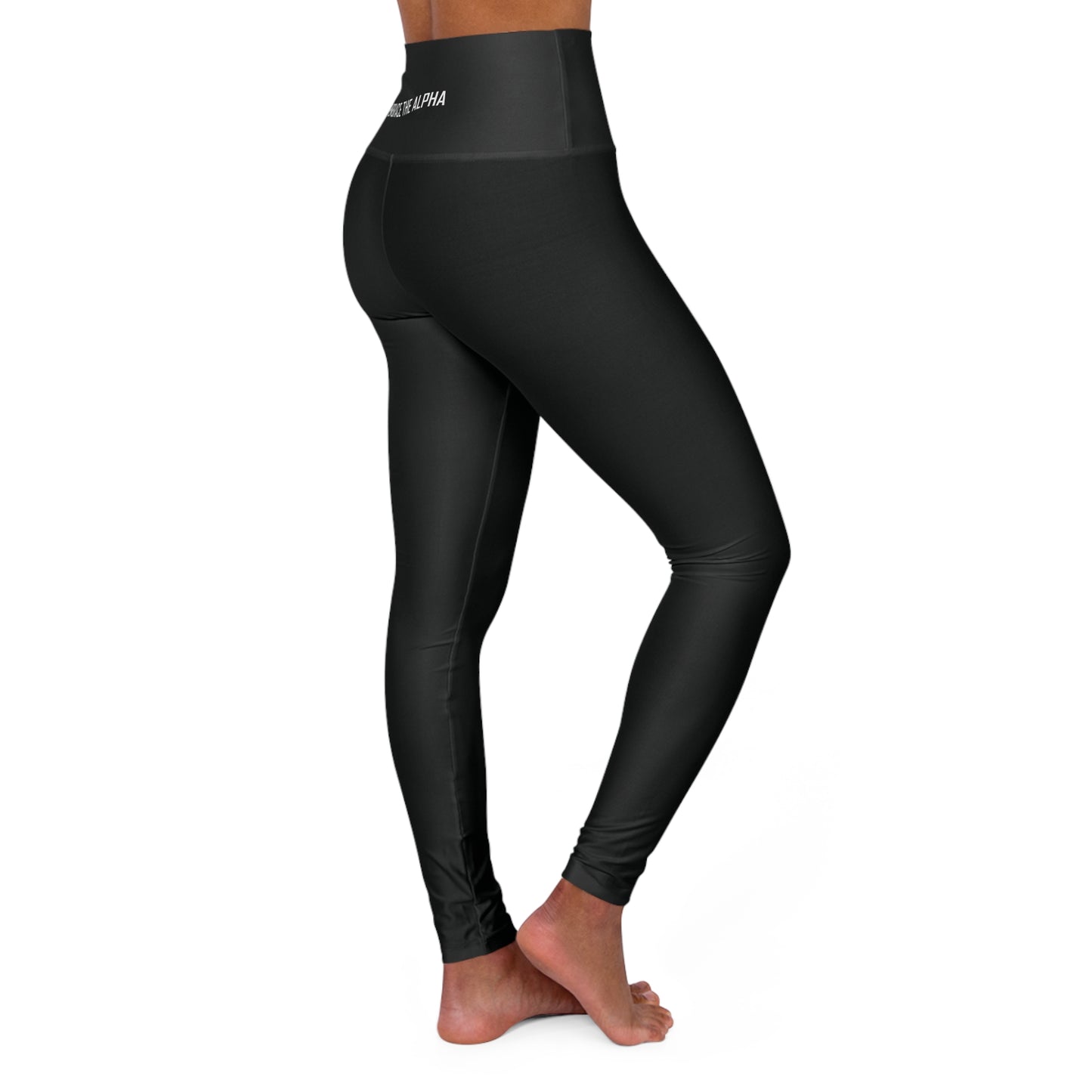 High Waisted Yoga Leggings - Embrace the Alpha, Fitness Tights, Activewear, Workout Leggings, Yoga Pants, Sport Leggings
