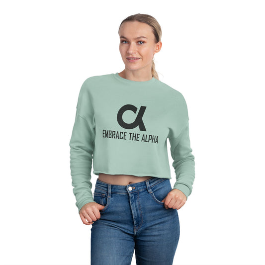 Cropped Sweatshirt - Women's Large Center Logo