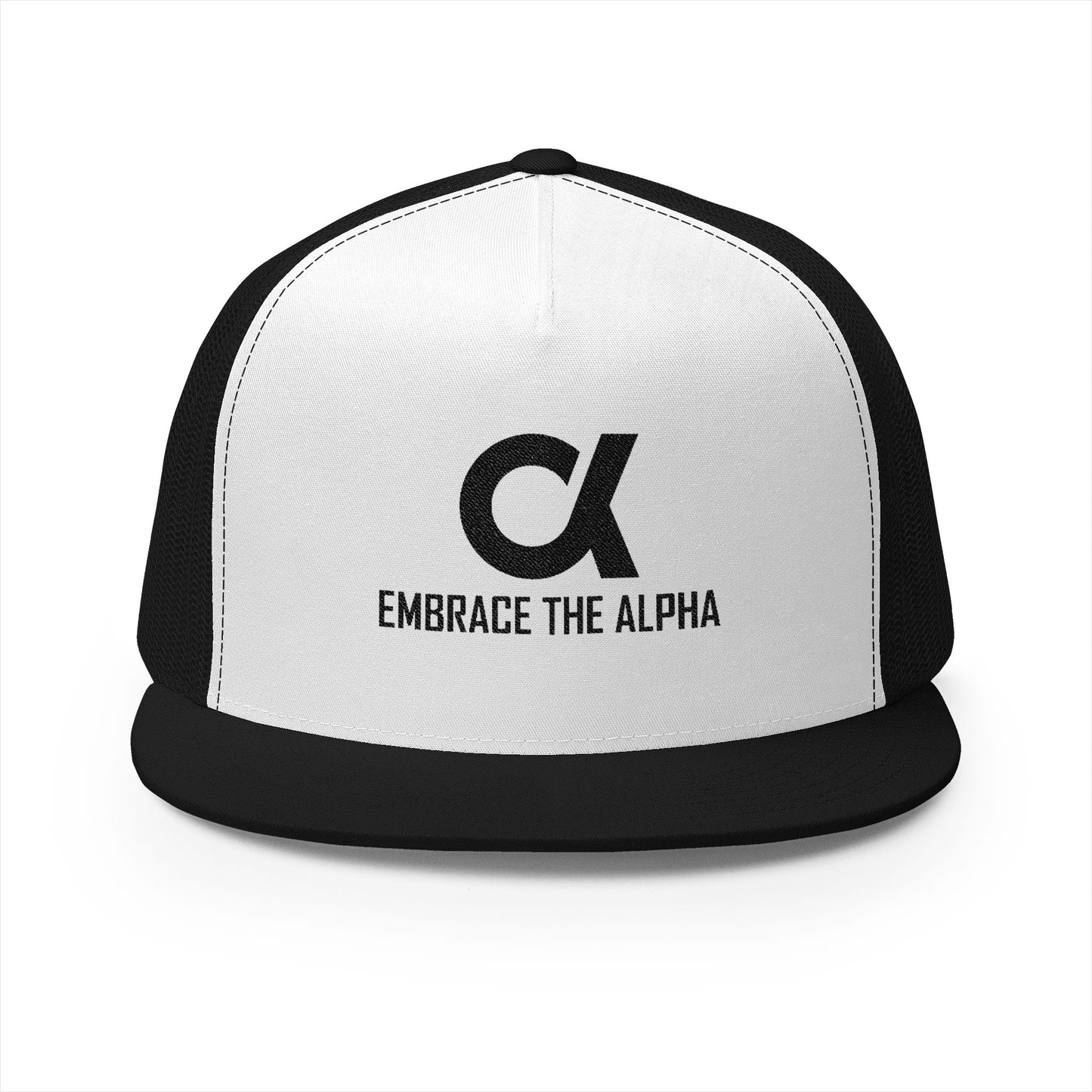 Embrace the Alpha 5 Panel Trucker Cap, Casual Hat, Adjustable Cap, Stylish Headwear for Outdoor Activities, Perfect Gift for Him
