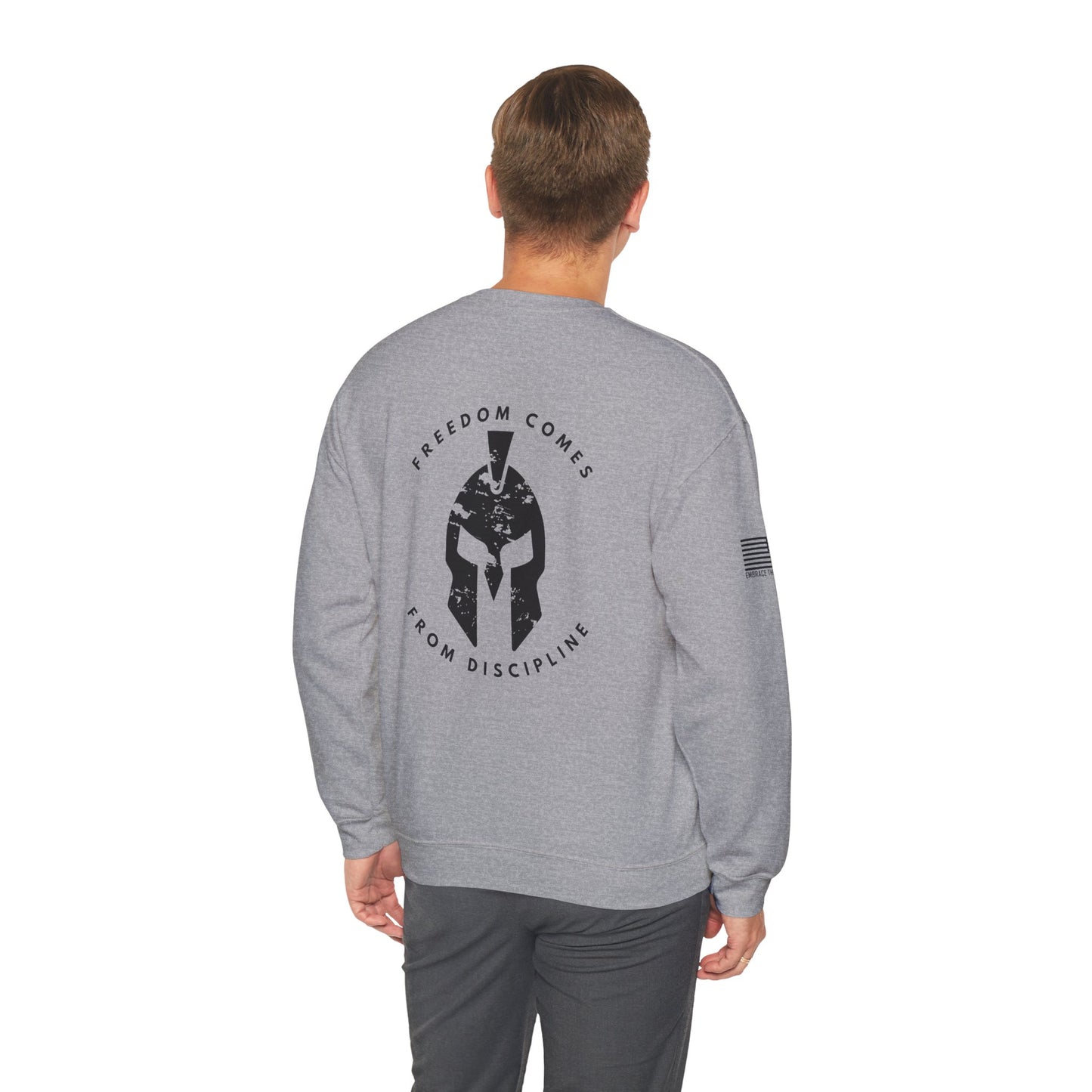 Crewneck Sweatshirt Freedom Comes from Discipline Unisex