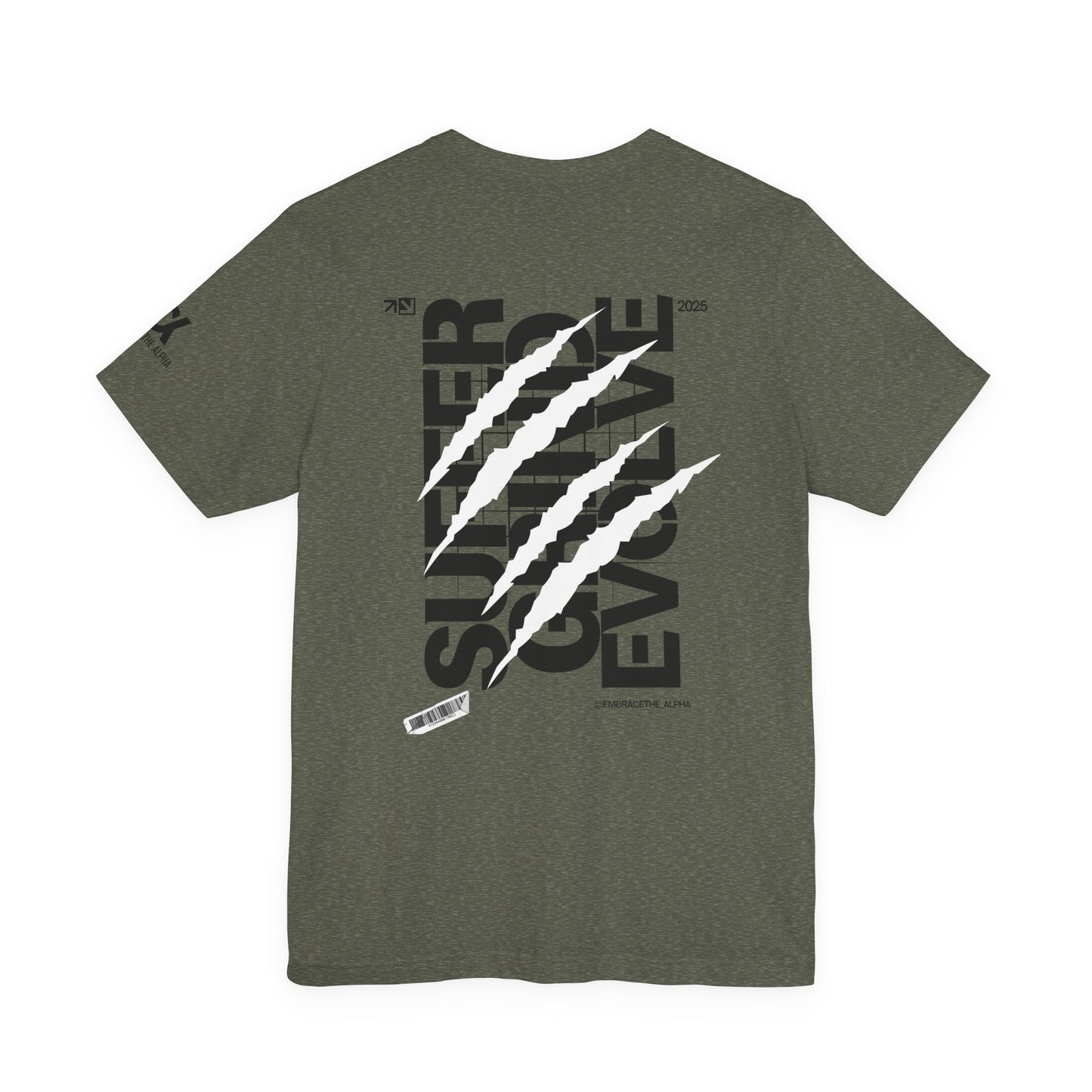 Suffer Grind Evolve Unisex Jersey Tee, Motivational T-Shirt, Gym Wear, Fitness Apparel, Inspirational