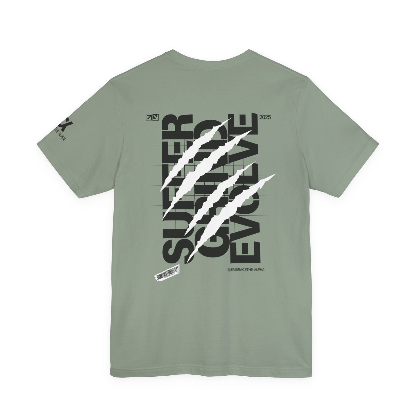 Suffer Grind Evolve Unisex Jersey Tee, Motivational T-Shirt, Gym Wear, Fitness Apparel, Inspirational