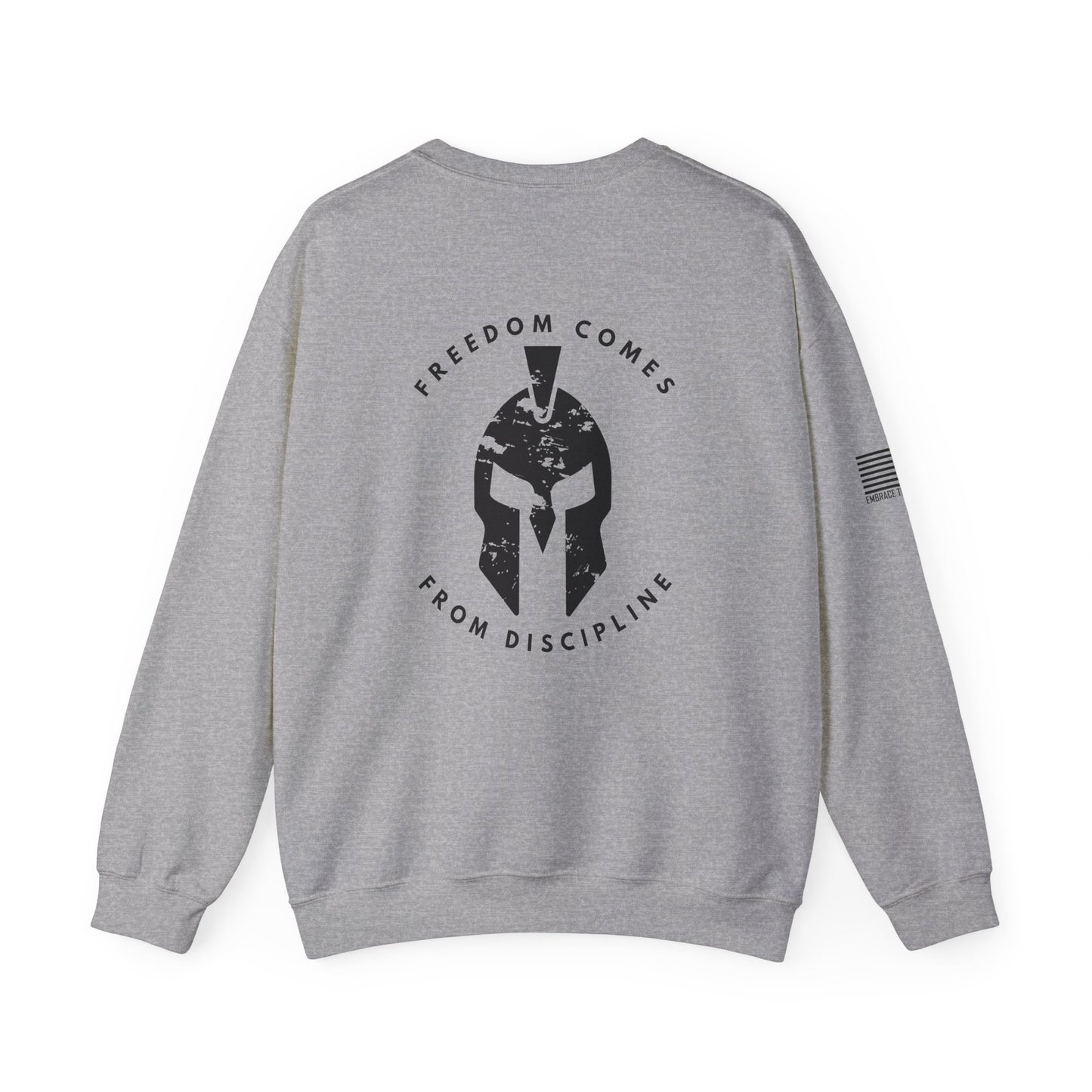 Crewneck Sweatshirt Freedom Comes from Discipline Unisex