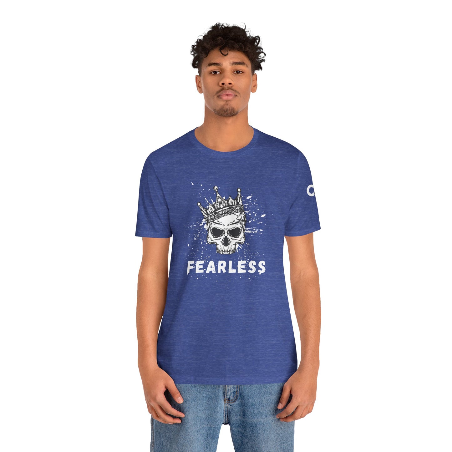 Fearless Skull Unisex Tee, Edgy Graphic T-Shirt, Cool Casual Wear, Gift for Him or Her, Perfect for Music Festivals, Streetwear