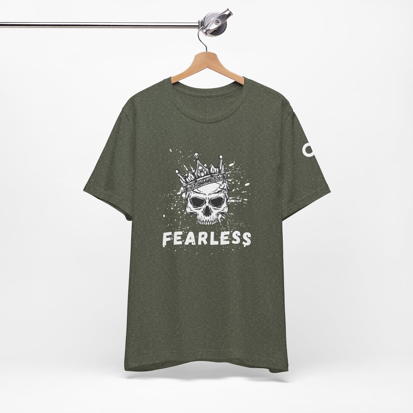 Fearless Skull Unisex Tee, Edgy Graphic T-Shirt, Cool Casual Wear, Gift for Him or Her, Perfect for Music Festivals, Streetwear